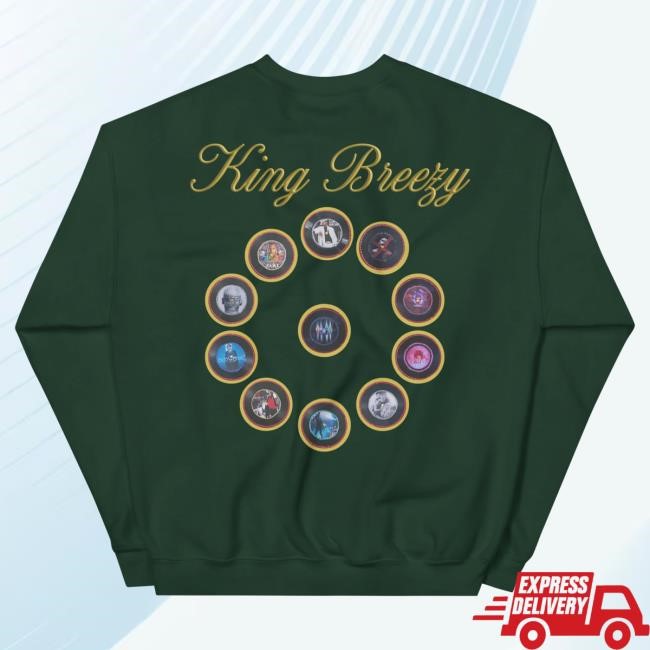 Official Chris Brown Merch Store Chris Brown "20 Years Of Chris Brown" By Erica Krissy Unisex Crewneck Sweatshirt