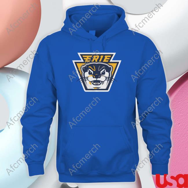 Official Erie Otters Keystone Logo Shirt Erie Apparel Erie Otters Keystone Logo Limited Edition Black Hoodie