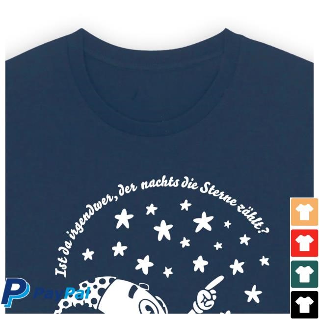 Wincentweiss Oversized Schlafshirt "Ist Da Irgendwer, Der Nachts Die Sterne Zählt?" Shirt