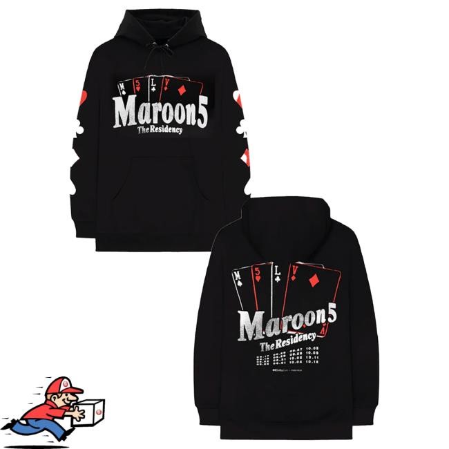 Official Maroon 5 Merch Maroon 5 The Residency Attractive Hoodie Maroon5
