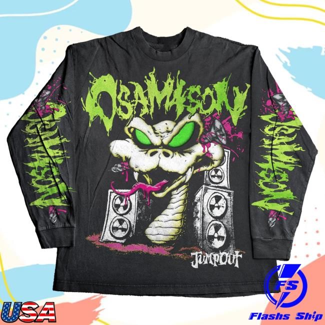 Official Osamason Merch Store Shop OsamaSon Snake EU Black Tour Long-Sleeve