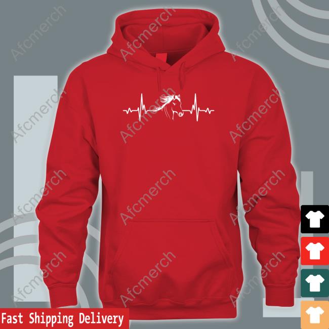 Horselove Merch Heartbeat Horse T Shirt