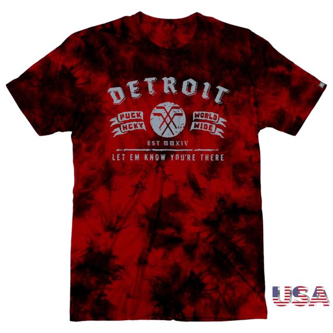Puck Hcky 'Detroit City' Hockey Tie-Dye Shirt