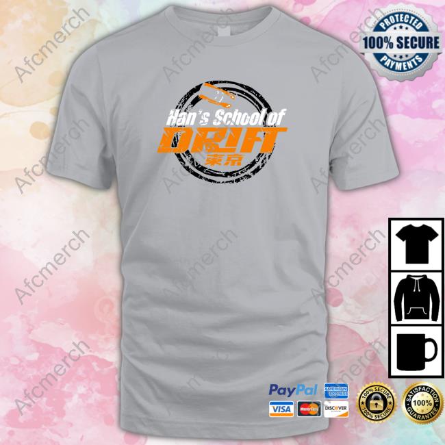 Official Han's School Of Drift Long Sleeve Tee Fast X Han's School Of Drift Shirts