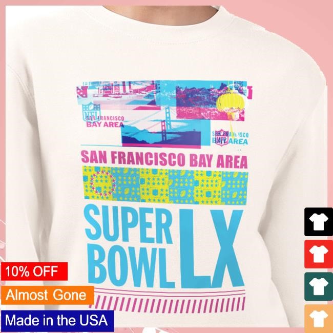 Starter Women Super Bowl LX White Fleece Sweatshirt Stadium Fit