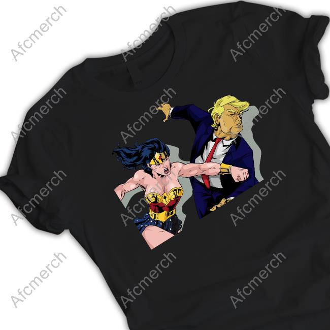 Wonder Woman Punching Donald Trump Shirt
