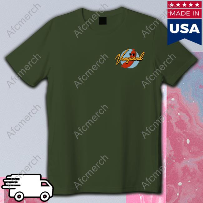Vanguard Black Tee Shirts When You're Here You're Here