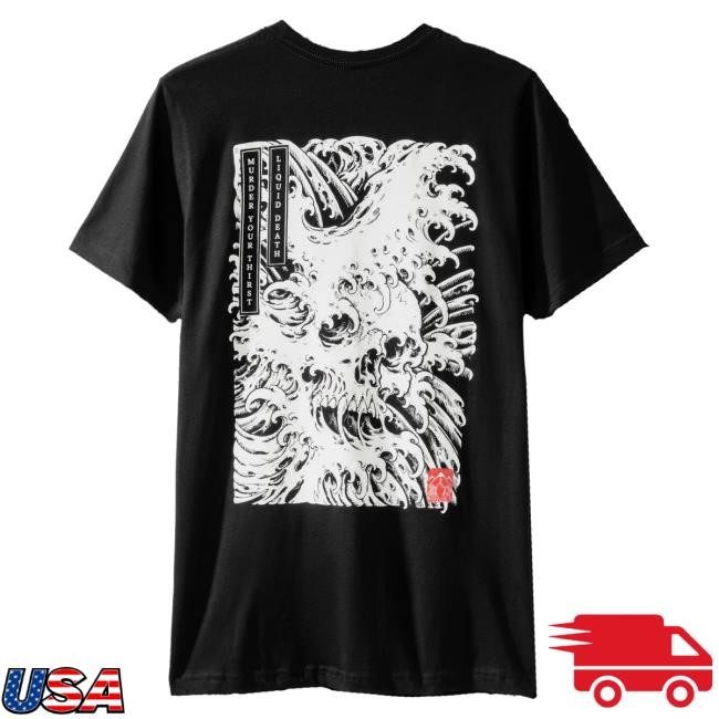 Official Liquid Death Merch Store Shop Death Wave T-Shirt LiquidDeath