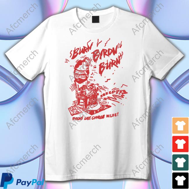 Official Quiet Neighbor Store Burn Byron Burn Tee Shirt