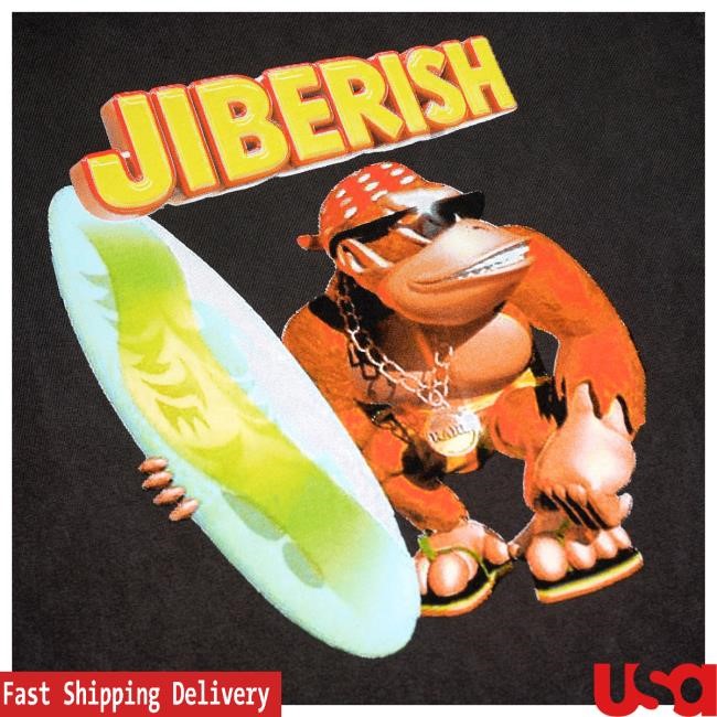 Official Jiberish Clothing Jiberish Crocodile Isle Vintage Black Tees