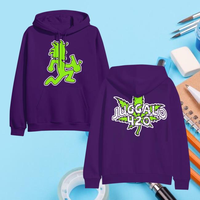 Official Icp Merch Clothing Store Insane Clown Posse Bong Man Purple Crew