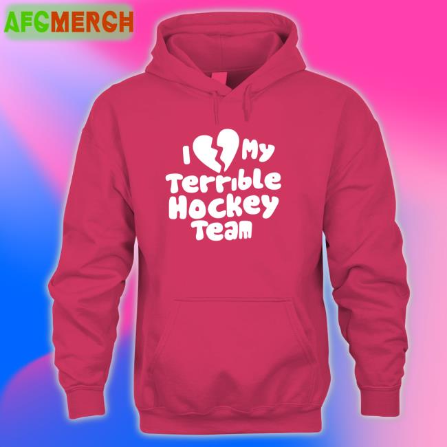 Dave Sport Mode I Love My Terrible Hockey Team Long Sleeve Tee Shirt Hockey Enjoyer