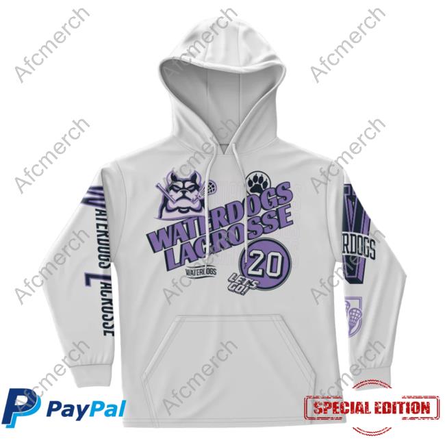 Official Premier Lacrosse League Shop Waterdogs All Over Print Hoodies