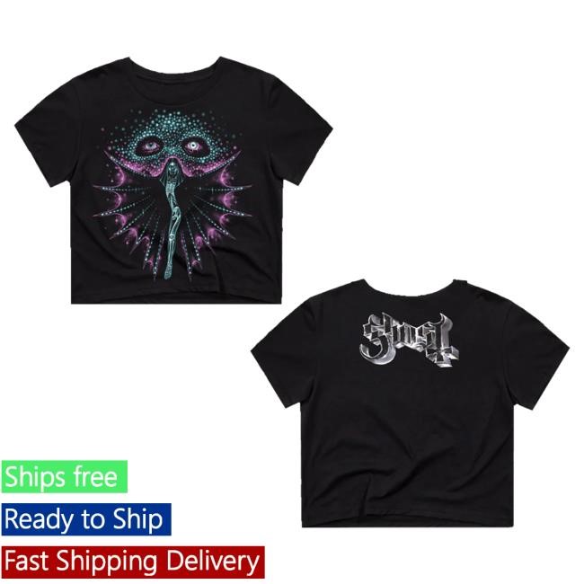 Ghost Merch Store Ghost Band Rock Show Ghouls Baby Crop Top Shirt