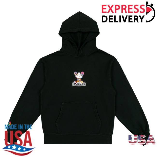 Official Takashi Murakami X Blackpink Pandakashi Dreams Hoody (Vintage Black)