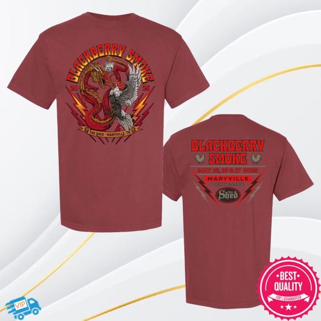 Official Blackberry Smoke Merch Store Blackberry Smoke Shed 2025 Mens T Shirt Black