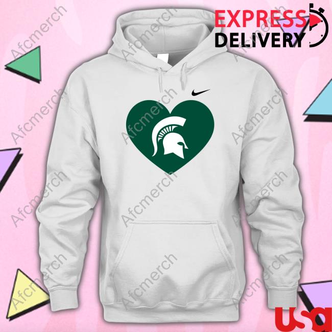 Michigan State Spartans Heart T Shirt