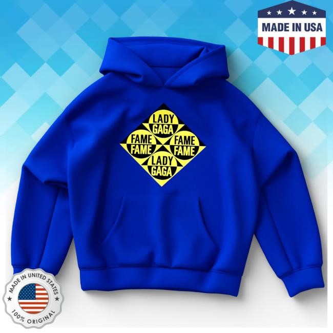 The Fame Blue Hoodie Lady Gaga Merch Shop