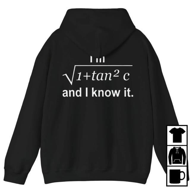 Official I’m Sqrt 1+Tan²C And I Know It Popover Hoodie
