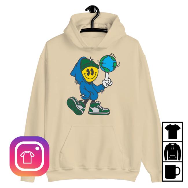 Official Connor Price Merch Globe Spinner Popover Sweatshirt
