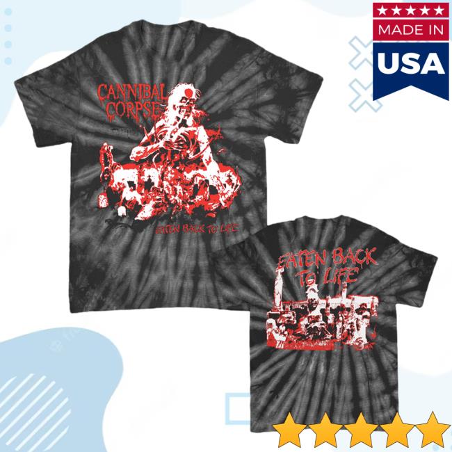 Official Cannibal Corpse Merch Eaten Back To Life T-Shirt