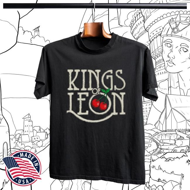 Retro Cherries Tee (Vintage Black) Kings Of Leon