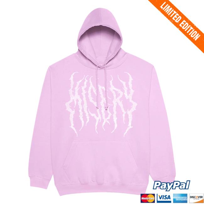 Official Misery Worldwide Misery Worldwide Death Metal Rhinestone Baby Pink Crewneck