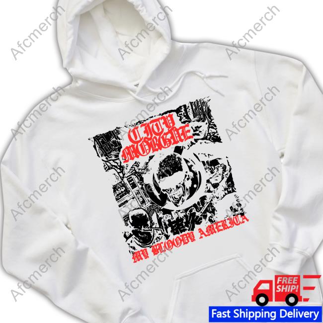 City Morgue My Bloody America Punk White T Shirt