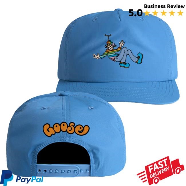 Official Goose The Band Merch Rainbow Kid Surf Hat Light Blue Goosetheband