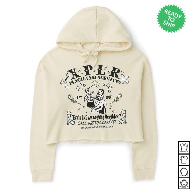 Xplr Sam And Colby Magician Services Heather Dust Popover Hoodie