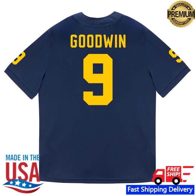 The M Den Michigan Wolverines #13 Caleb Anderson Student Athlete Blue Football Jersey Shirt