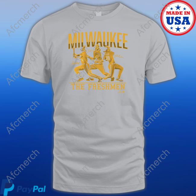 Breakingt Merch Brice Turang Joey Wiemer & Garrett Mitchell Milwaukee The Freshmen Tee