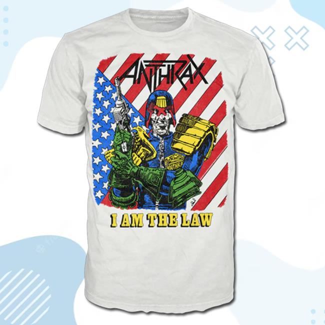 I Am The Law Vintage Tee Shirt Anthrax