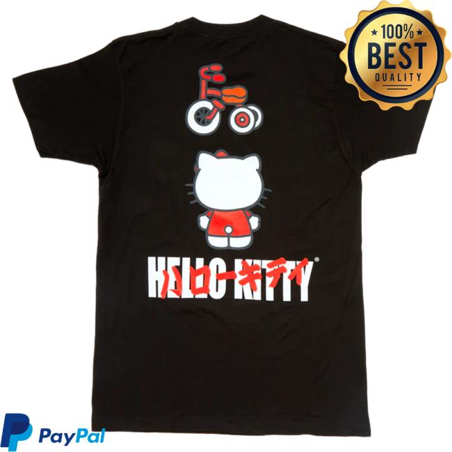 Official Sanrio Apparel Clothing Merch Store Shop Hello Kitty Sanrio Original Tricycle T Shirt Black