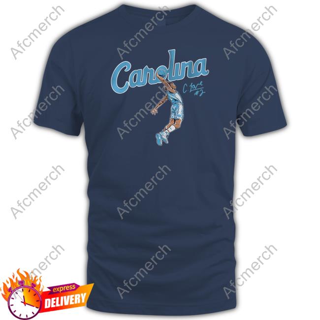 Unc Basketball Carolina Caleb Love Dunk Tee Shirt