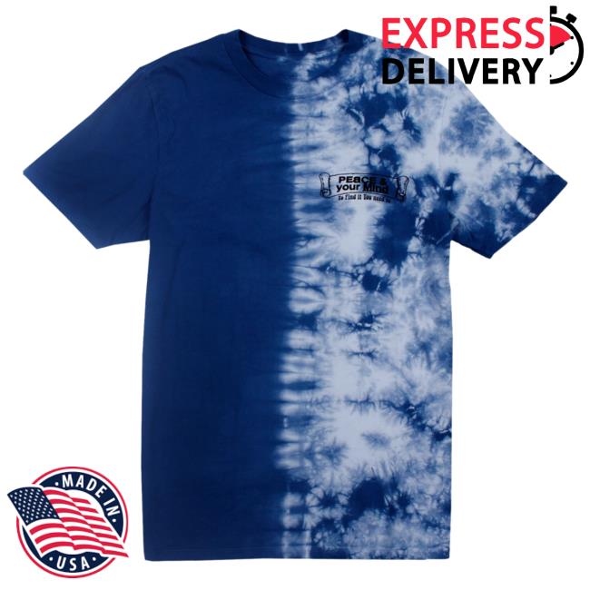 Official Altru Apparel Clothing Peace Of Mind Half Tie Dye T-Shirt