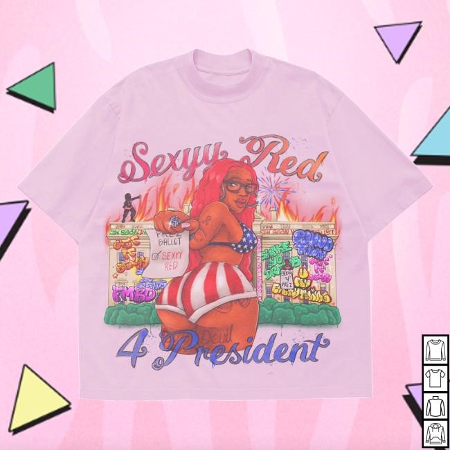 Sexyy 4 President Official Merch Store Sexyy's House Essential T Shirt Pink/White Sexyy 4 President Clothing Shop Sexyy 4 President Apparel