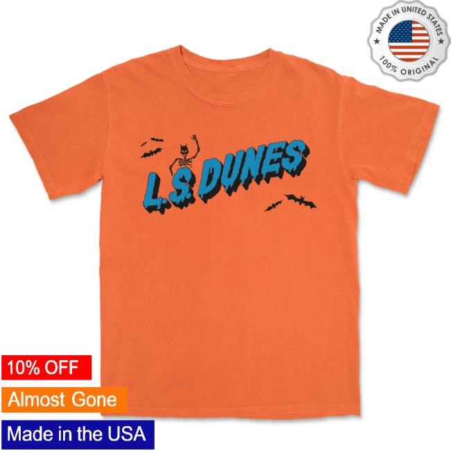 Official Lsdunes Store Shop Ls Dunes Spooky Skeleton Crewneck (Orange)