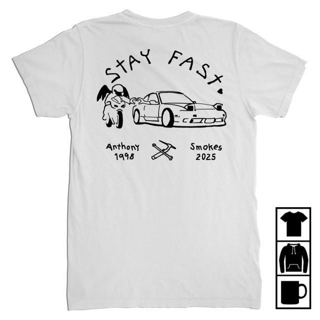 Official PrizzaMike Merch StayFastSmokes Shirts Black/White