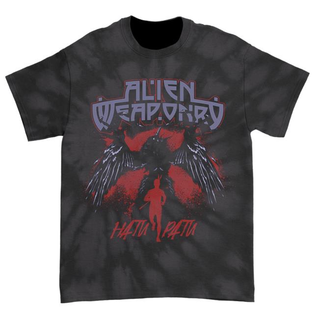 Official Kings Road Merch Store Alien Weaponry Hatu Patu Tshirt (Black Spider Dye) Kings Road Shop