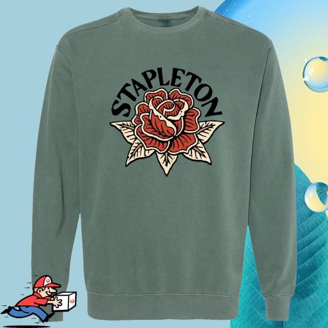 Stapleton Rose New Crewneck Sweatshirt Shop The Chris Stapleton Official Store