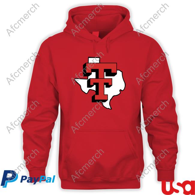 Official Red Texas Outline Double "T" Tees