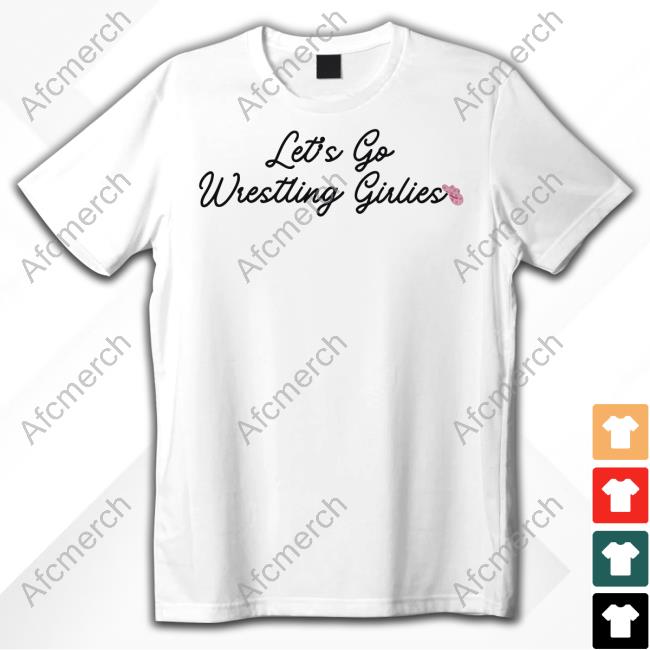 Official Wrestling Winedown Let's Go Wrestling Girlies Long Sleeve Tee