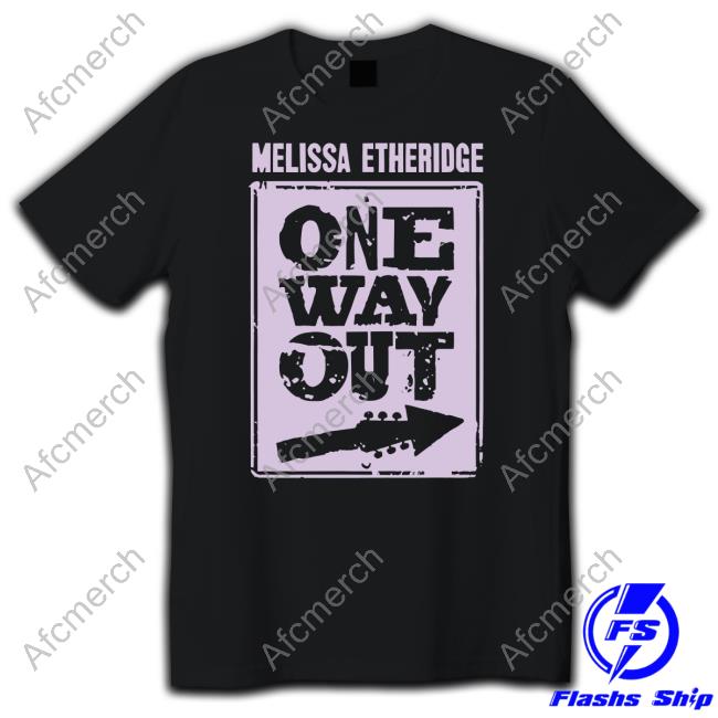 Melissa Etheridge Store One Way Out Lavender Album Art Black Shirt