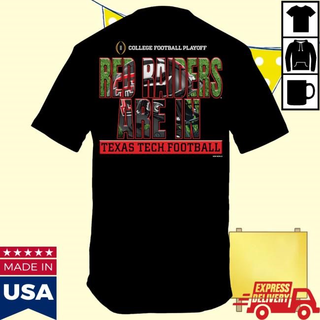 Official Red Raider Outfitter Texas Tech 2025 CFP - Shirt - We Are In - BLACK