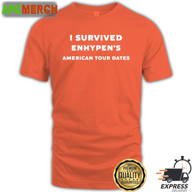 I Survived Enhypen's American Tour Dates Unisex Shirts Black Hoonzism