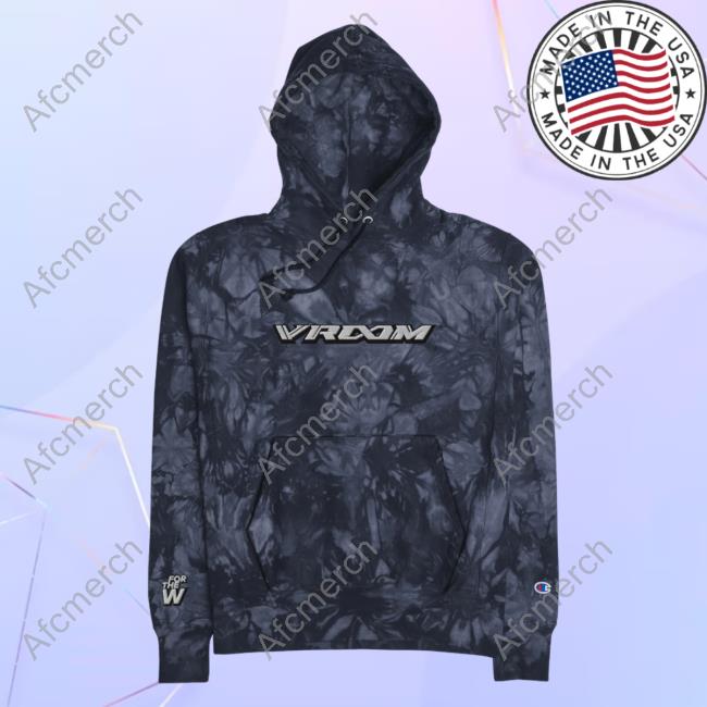 Official Vroom X For The Dub Unisex Champion Tie-Dye Crewneck Navy