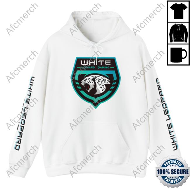 Official Soar Dogg White Leopard Gaming Crewneck Sweatshirt