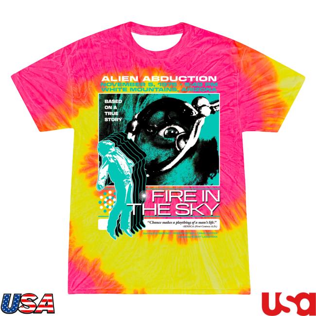 Official Studiohouse Designs Merch Store Fire In The Sky Tiedye T-Shirts Pink/Yellow Studiohouse Designs Apparel Clothing Shop StudiohouseDesigns
