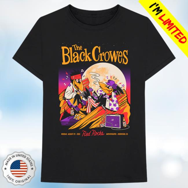 Official The Black Crowes The Black Crowes World Tour 2022 Red Rocks Tees